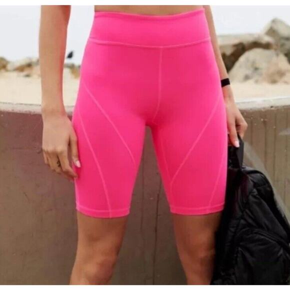 Free People Pants - Free People Movement Biker Baby Shorts Size XS Tropical Pink Stretch